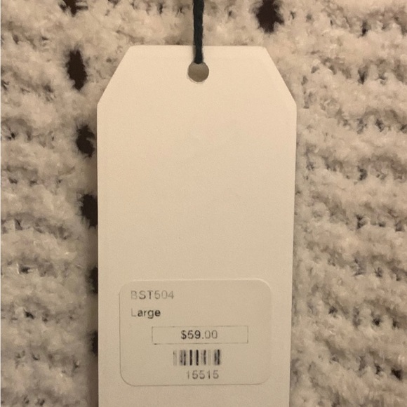 Striped Cardigan (L) NEW w/tag. Super Soft. Blue Gray, cream, camel, dusty rose - Picture 4 of 4